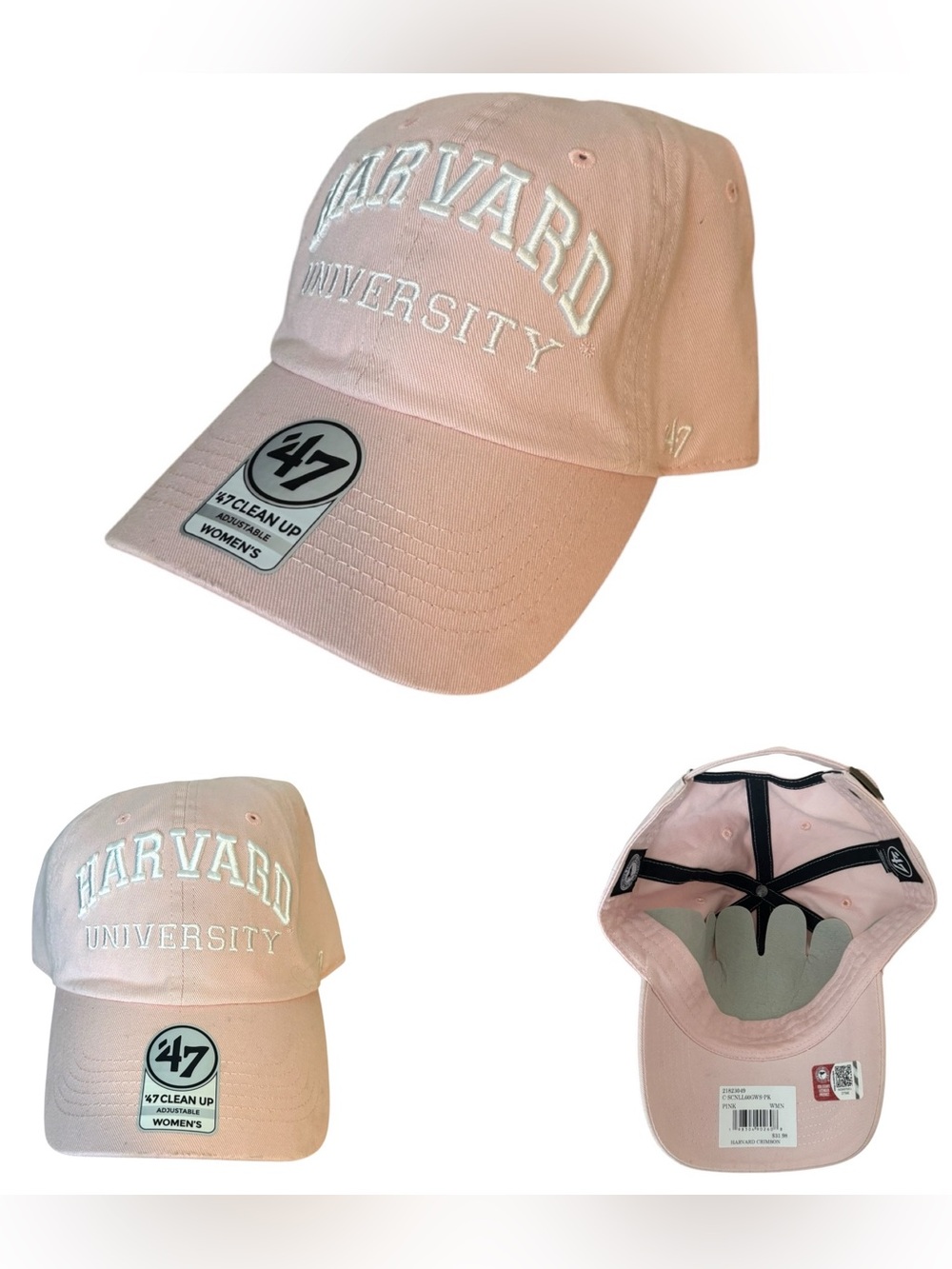 Harvard University '47 Brand Clean Up Adjustable Hat